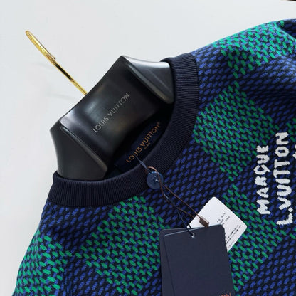 T shirt lv maille damier