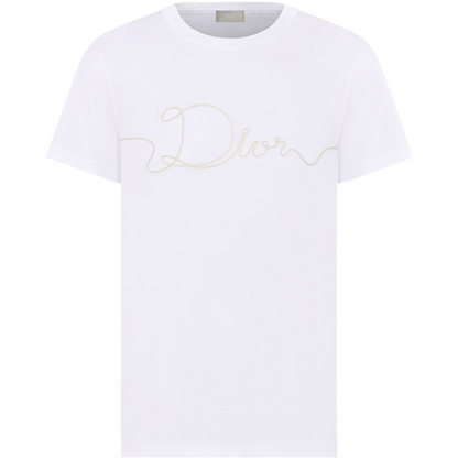 T-shirt cd ribbon blanc