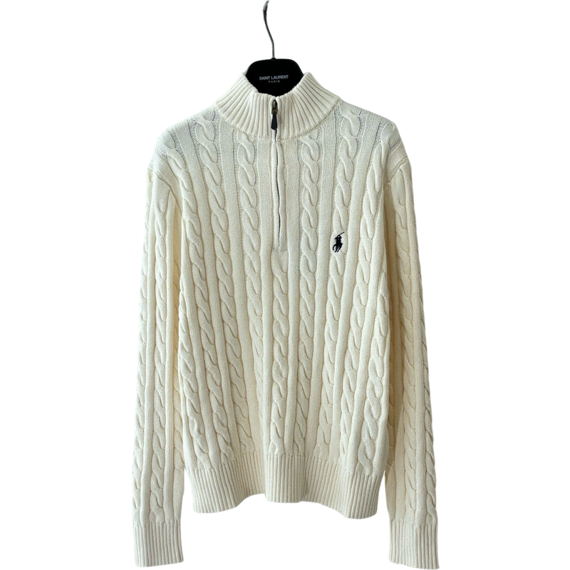 PULL RALPH BEIGE ZIPPÉ