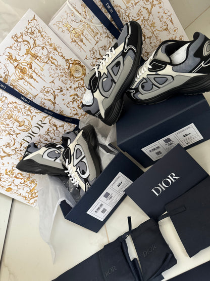 SNEAKERS B30 V3S VERSION BIEN LISSE GRIS BLANC RÉFLECTIVE RÉACTION CORRECTES   FACTURE PACKAGING COMPLET