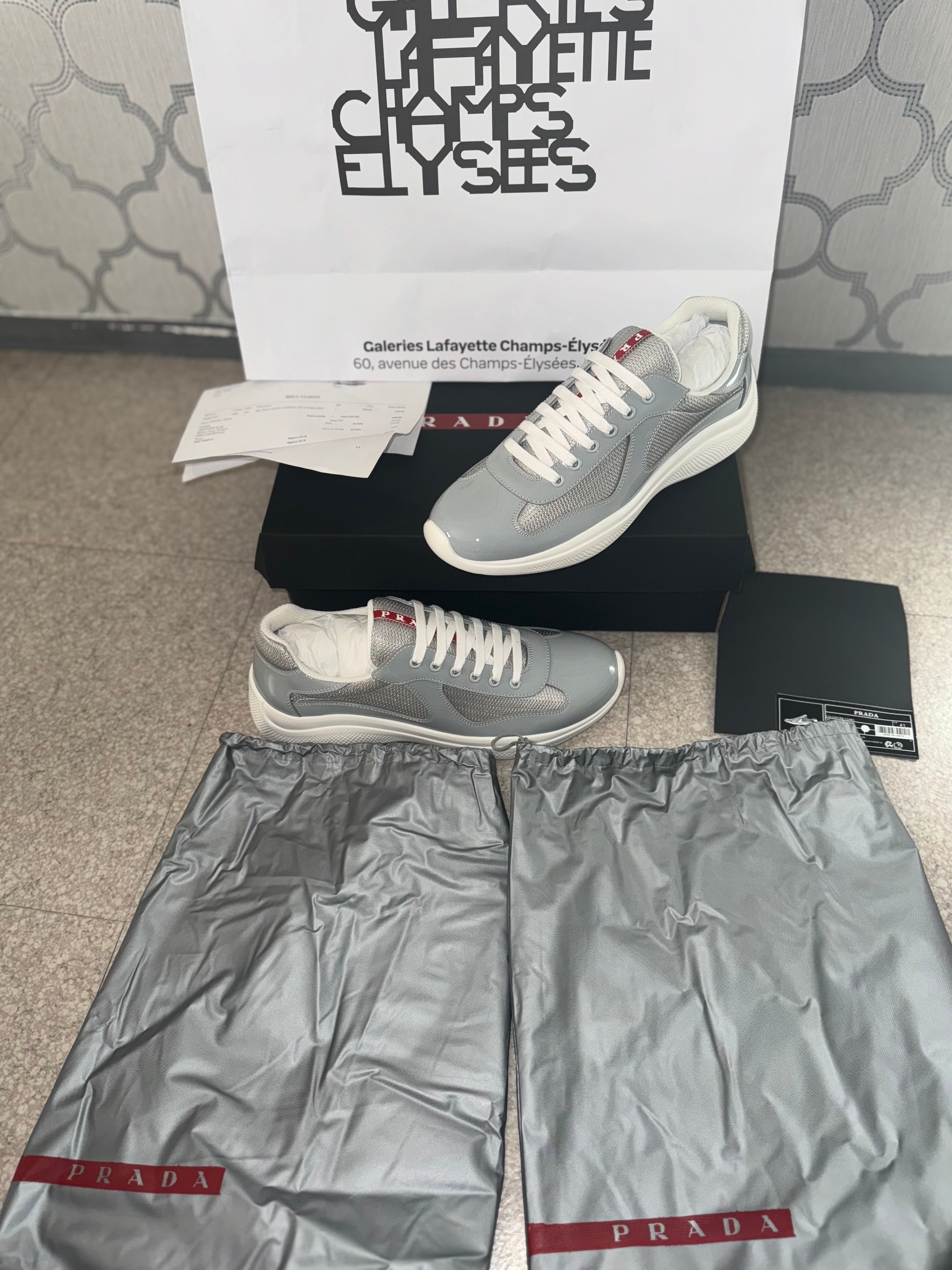 Sneakers Prd America ´ s Cup  tissu bike lisse grey