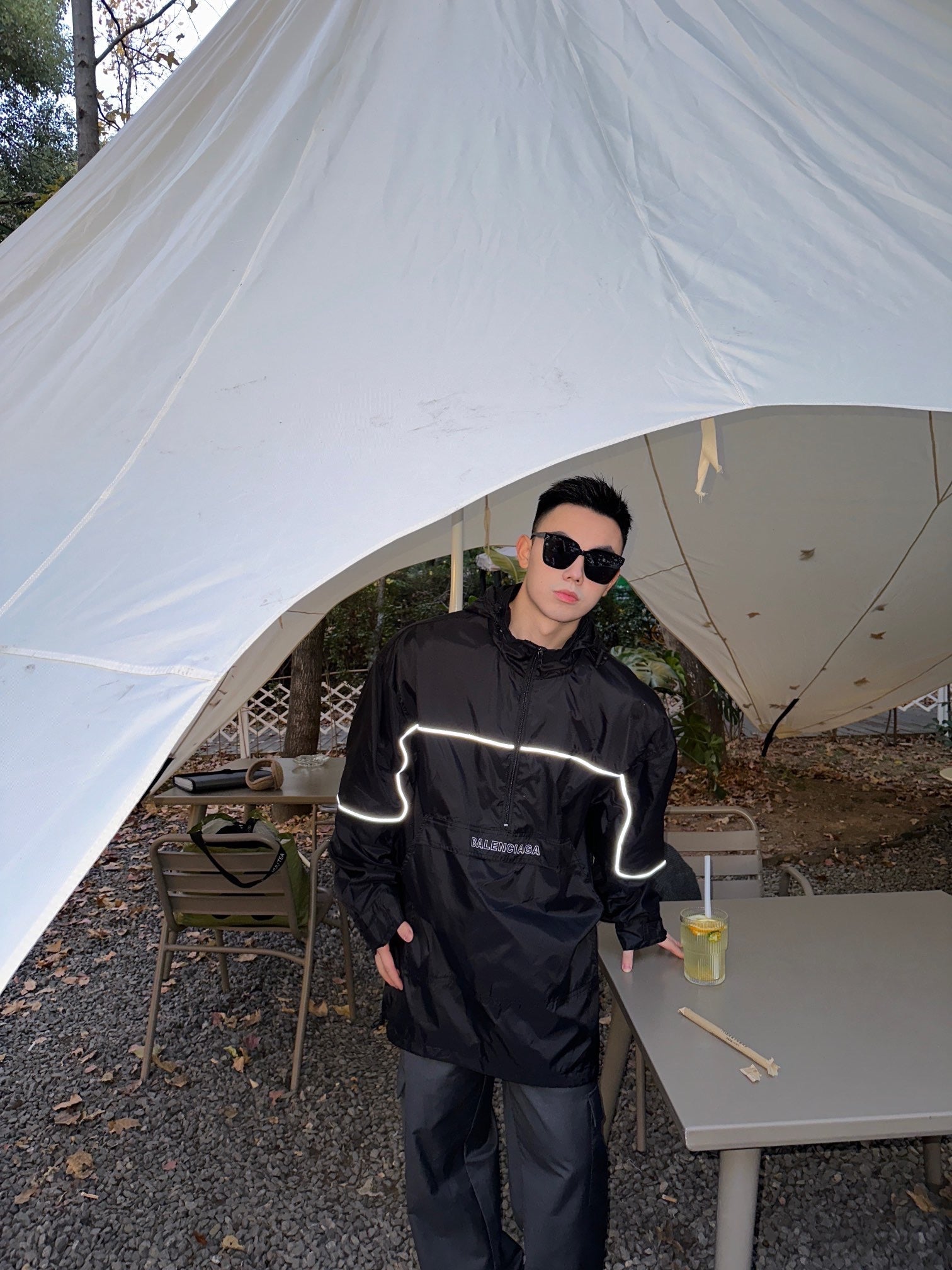 Balen schwarze reflektierende Jacke