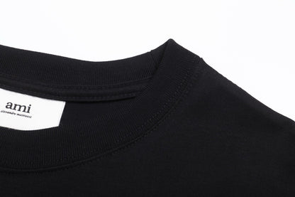T-shirt noir à logo ami de cœur noir