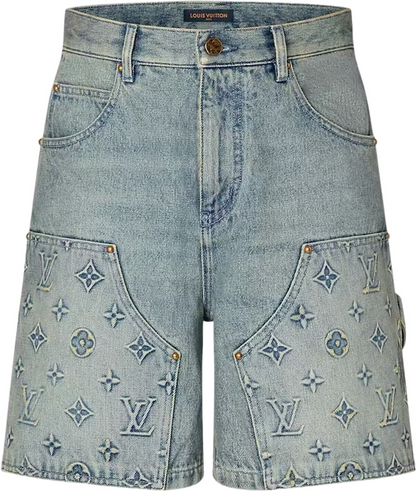 LV CARPENTIER DENIM KURZ BLAU