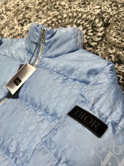 CD oblique sky blue down jacket invoice 2023