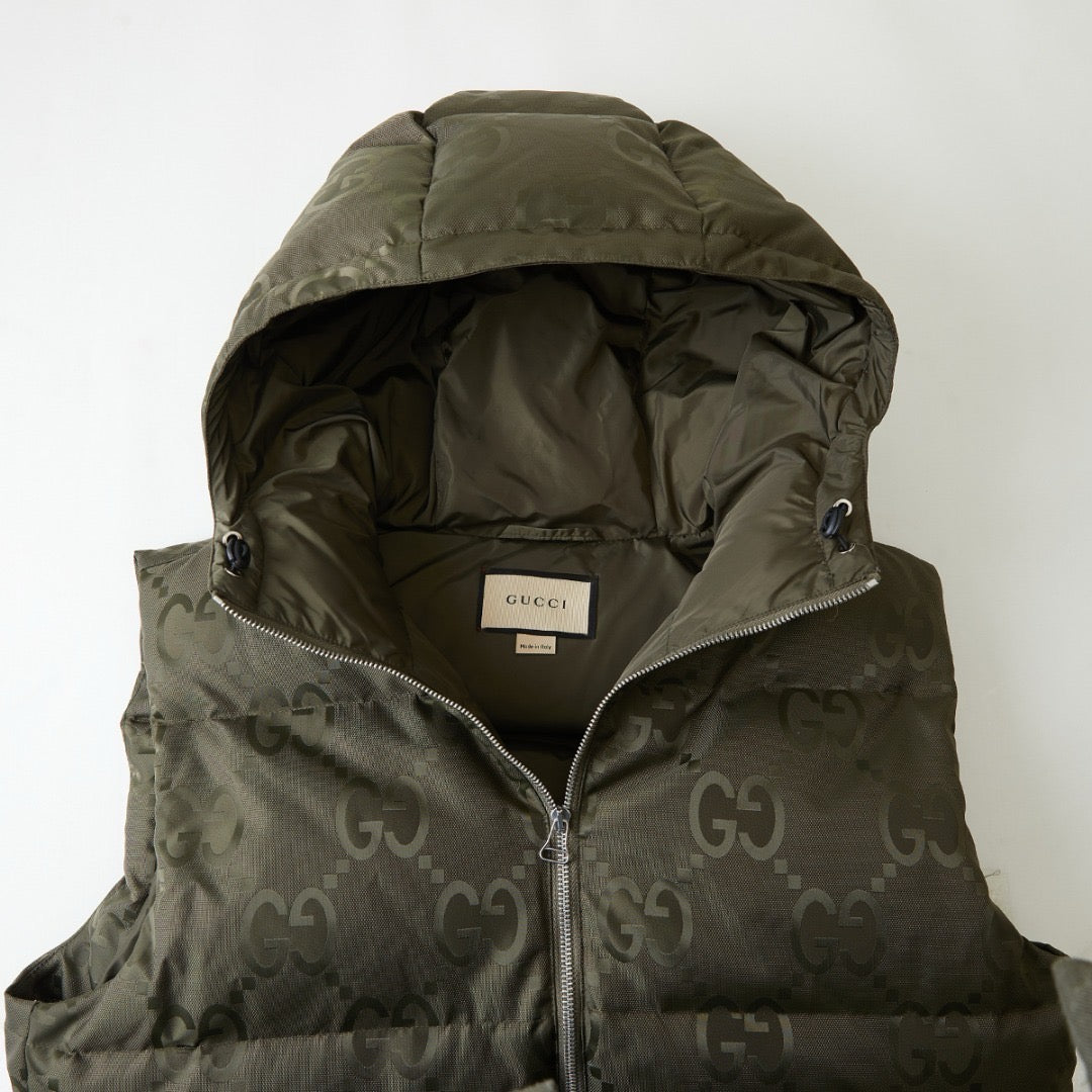 Veste GG jumbo sans manche  kaki