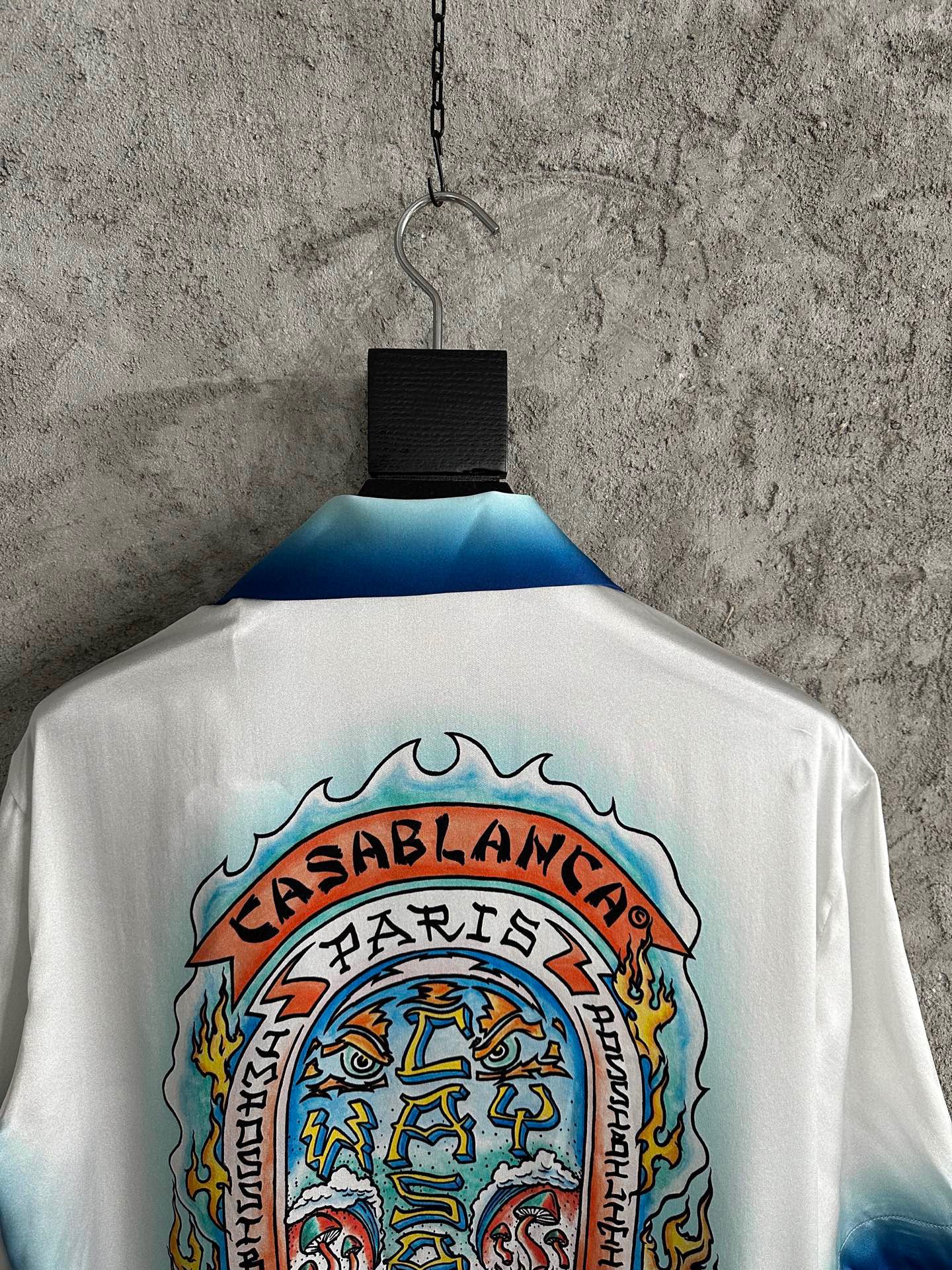 Men's Blue Casa Way Skate Vacation Shirt