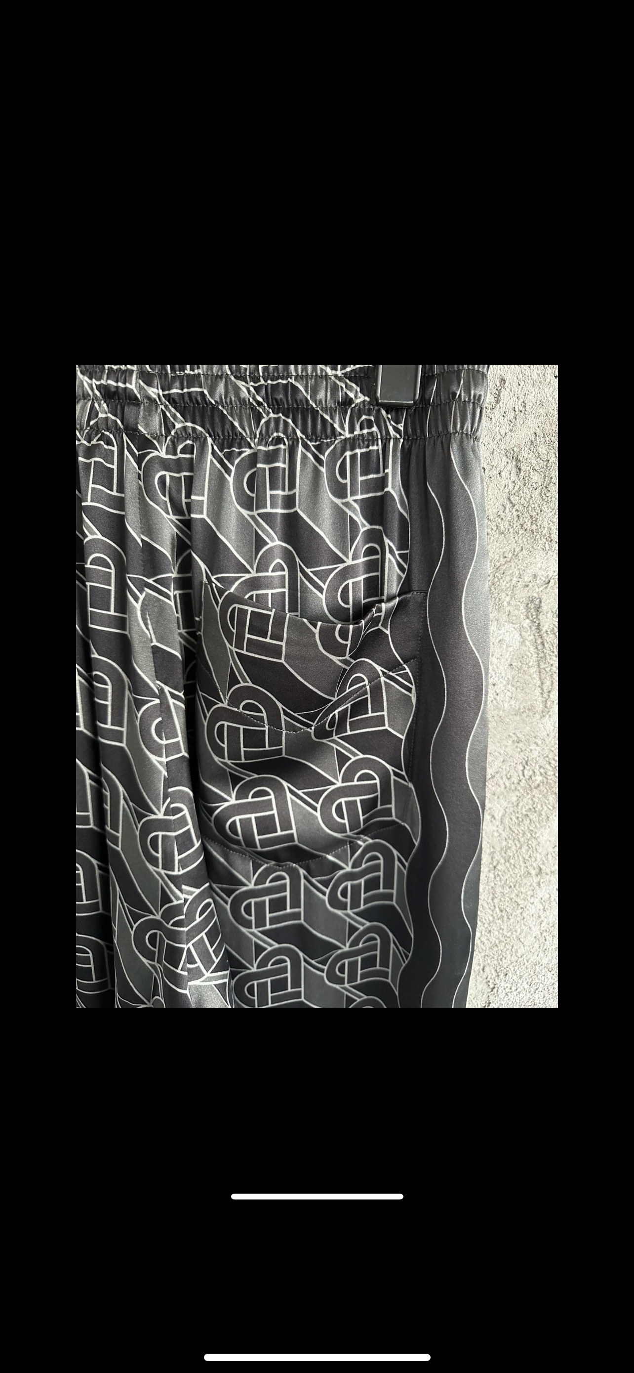 Casa B black silk shirt/pants
