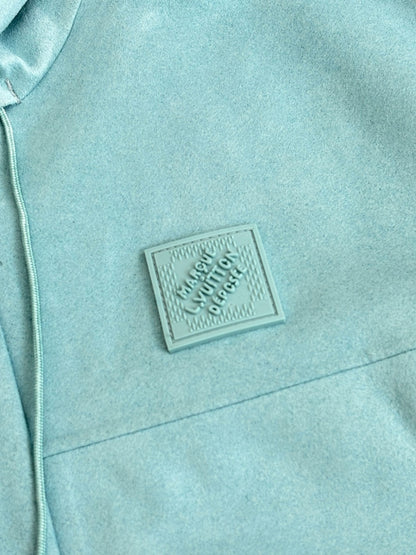 Veste imperméable en velours technique lv