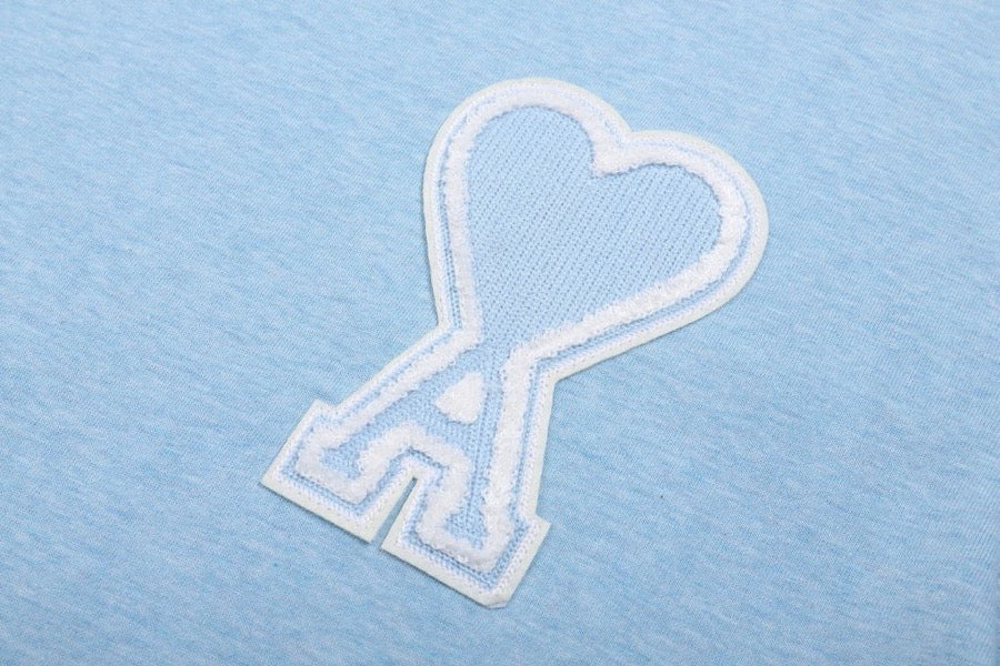 T-shirt bleu ciel  à logo ami de cœur bleu ciel