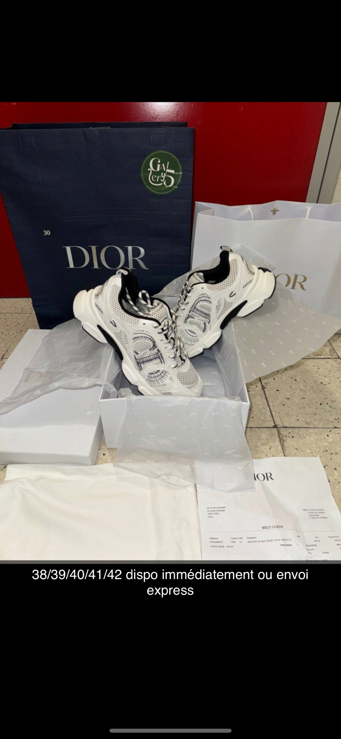 SNEAKERS CD CHRONO FACTURE PACKAGING COMPLET
