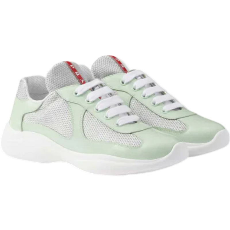 Sneakers Prd America ´ s Cup  Green Pastels    tissu bike lisse 10/10 V3S