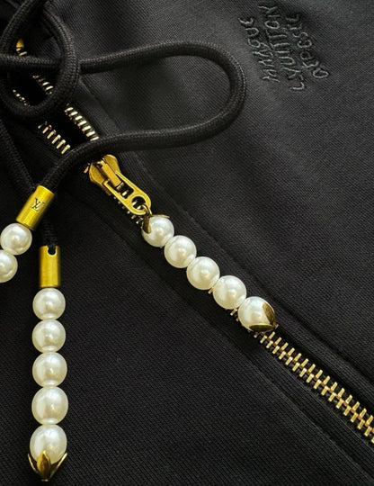 Sweatshirt mit LV-Jersey-Stickerei