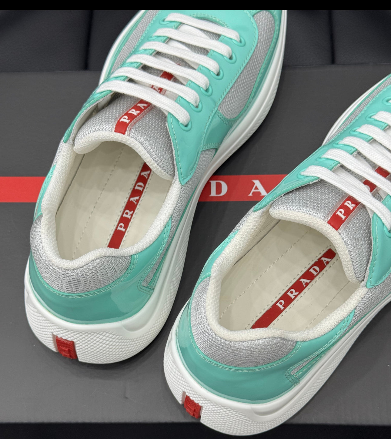 Sneakers Prd America ´ s Cup  Vert Jade  tissu bike lisse 10/10 V3S
