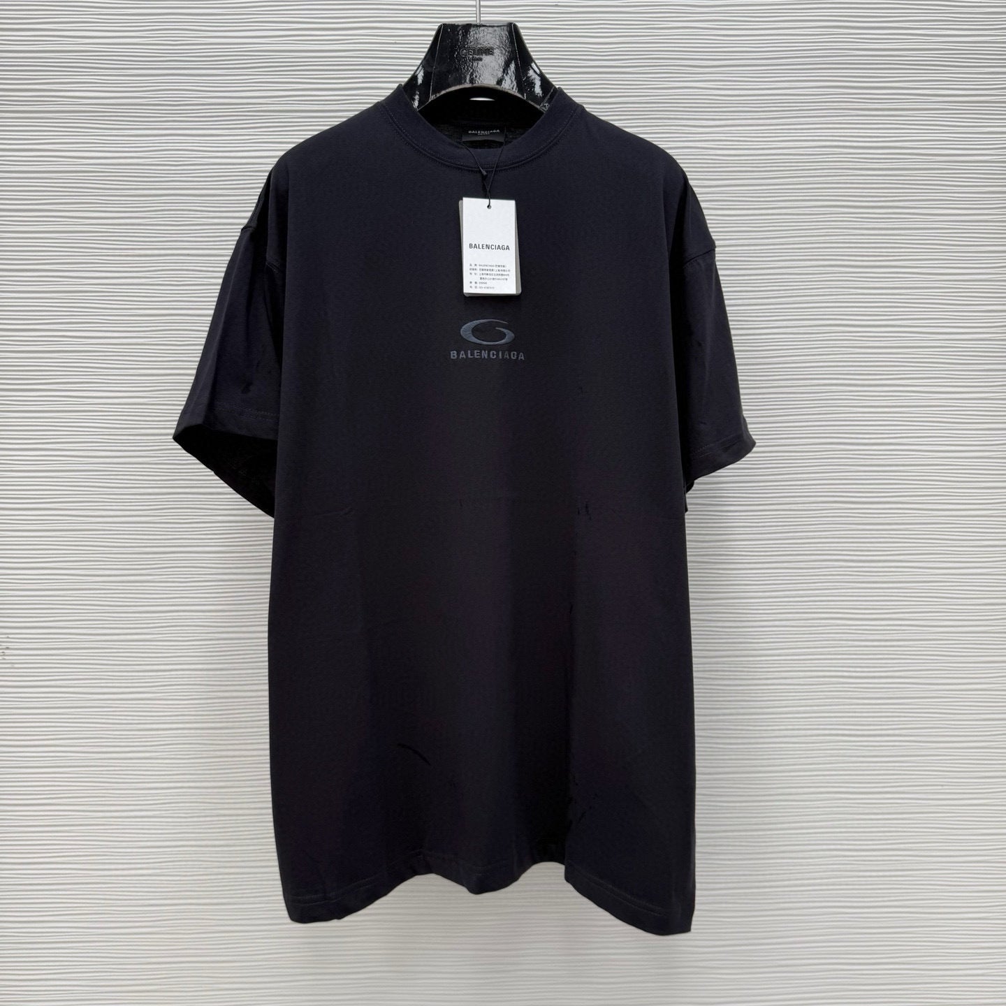 T-SHIRT LOOP SPORTS ICON OVERSIZE POUR HOMME EN NOIR DÉLAVÉ BLNCG