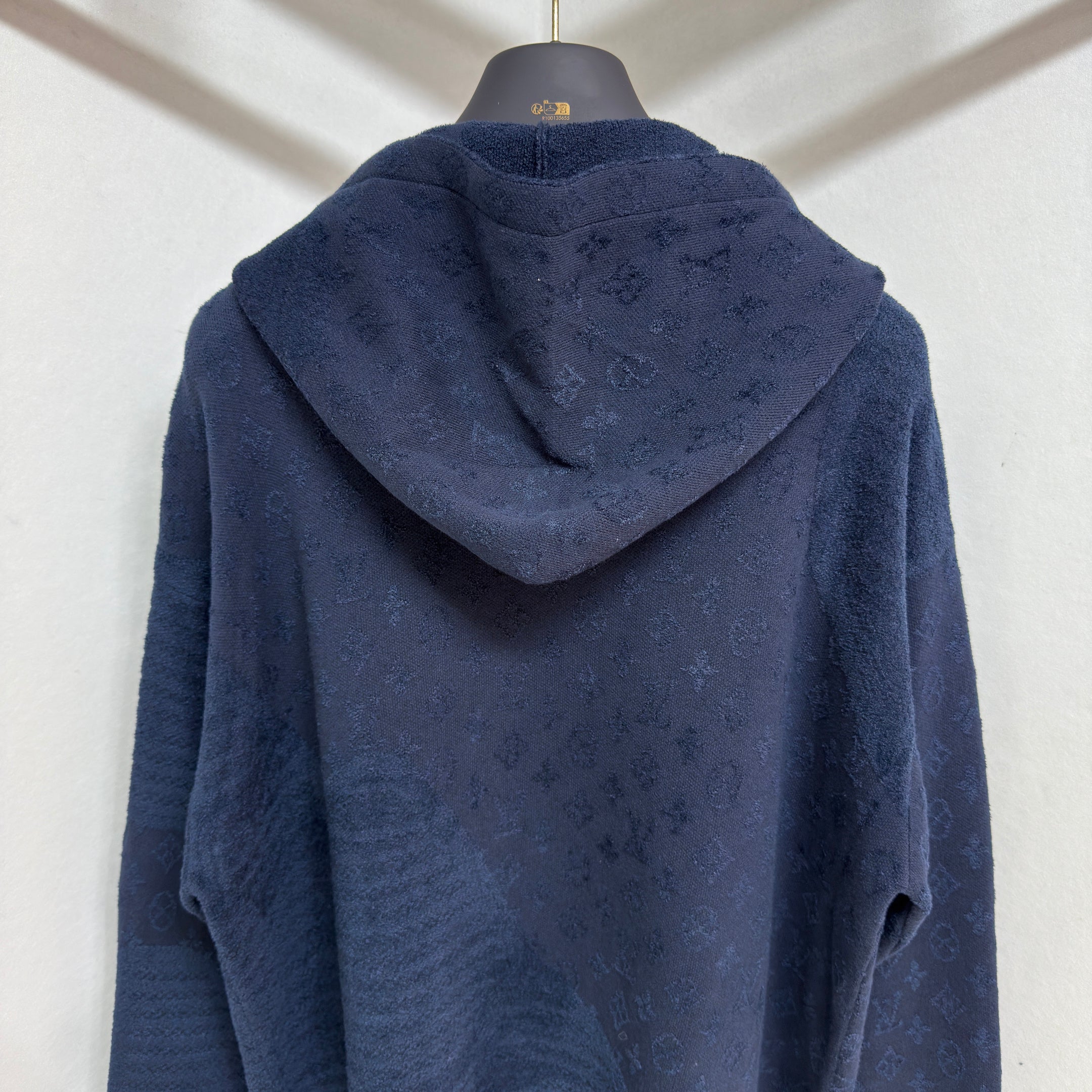 Sweat Jacquard Lv bleu nuit