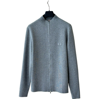 Cardigan CD Oblique brodé CD 10/10 gris