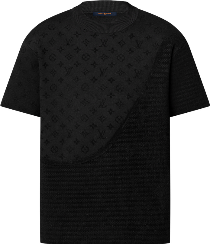 Tee-shirt en maille à motif jacquard
