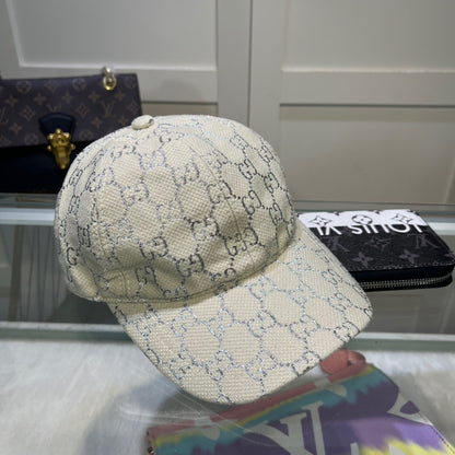Casquette Gg brillante intérieur bleu
