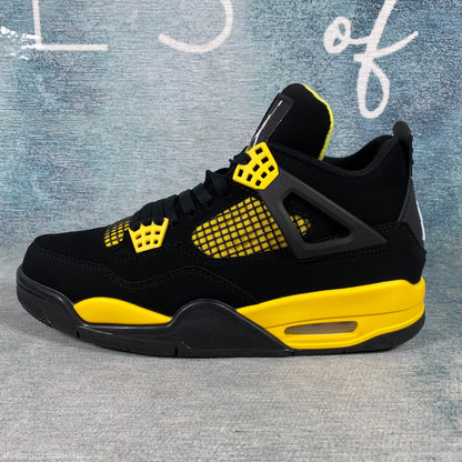 AJ4 Jordan 4 Retro black yellow 1:1 STOCK