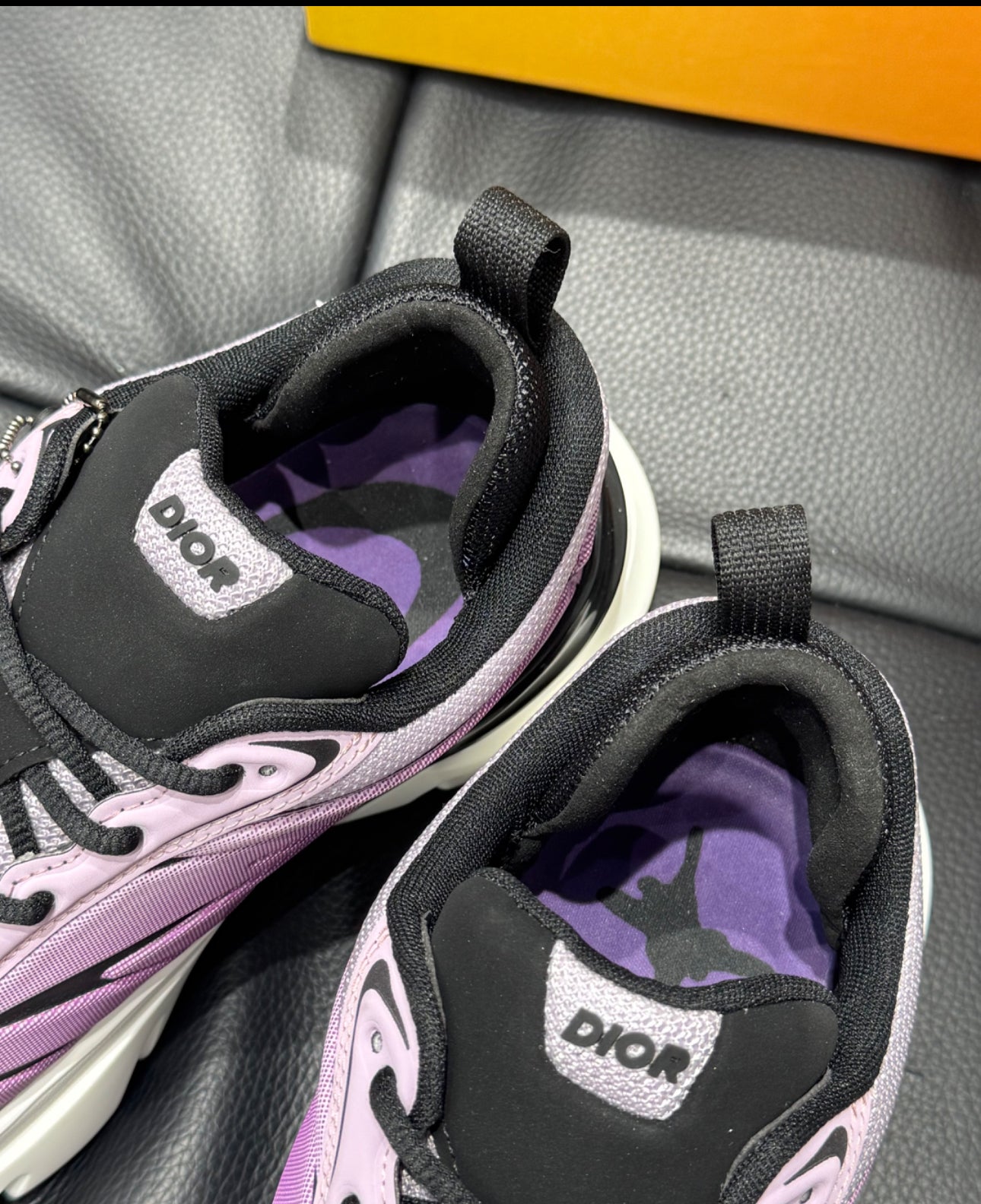 Sneaker B44 Blade Maille technique blanche  et tissu technique violet dégradé 😈