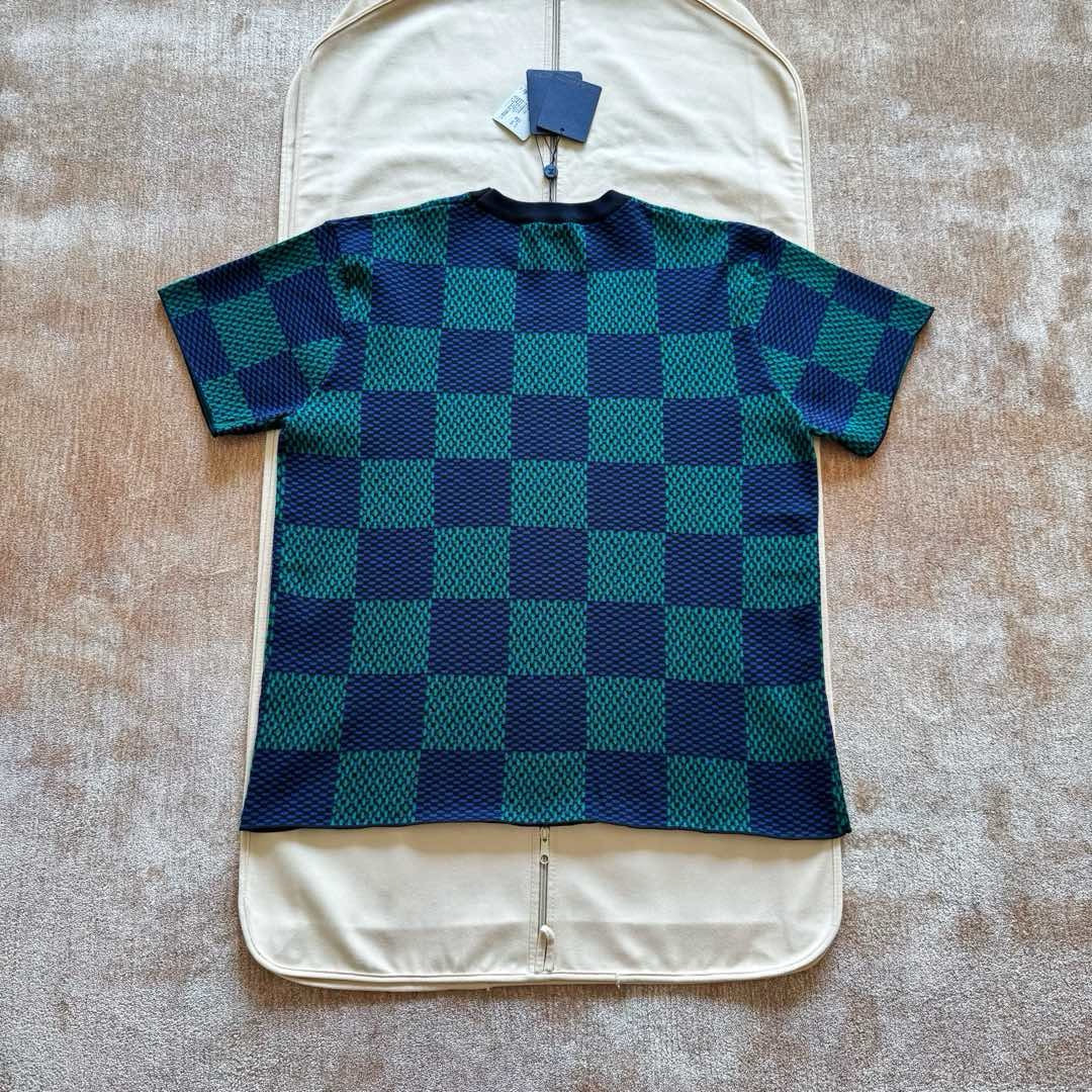 T shirt lv maille damier