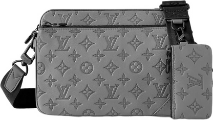 Sac Trio Messenger  grey 10/10 facture