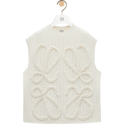 Pull  sans manches en laine LOEW