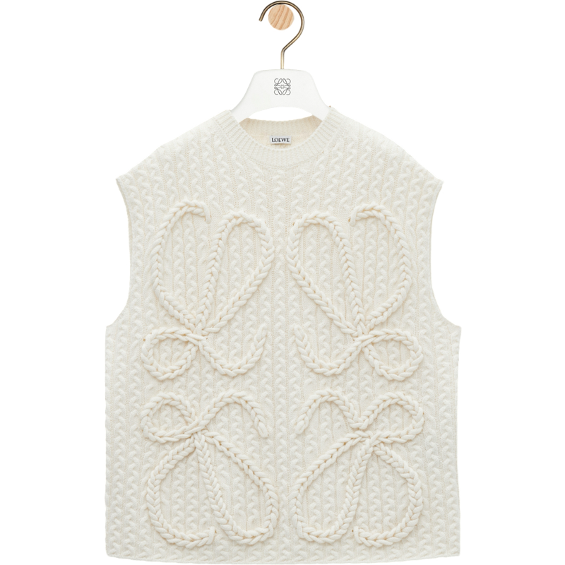 Pull  sans manches en laine LOEW