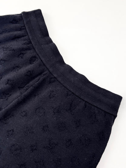 Short en maille à motif jacquard