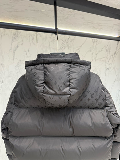 Blouson à détails Monogram en duvet ecodown lv