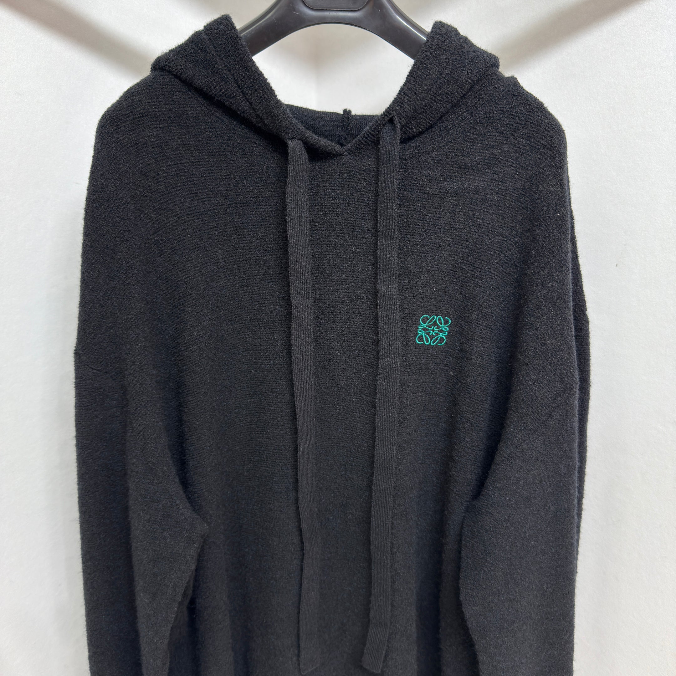 Sweat à capuche en laine Loew bleu nuit  10/10