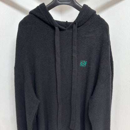 Sweat à capuche en laine Loew bleu nuit  10/10