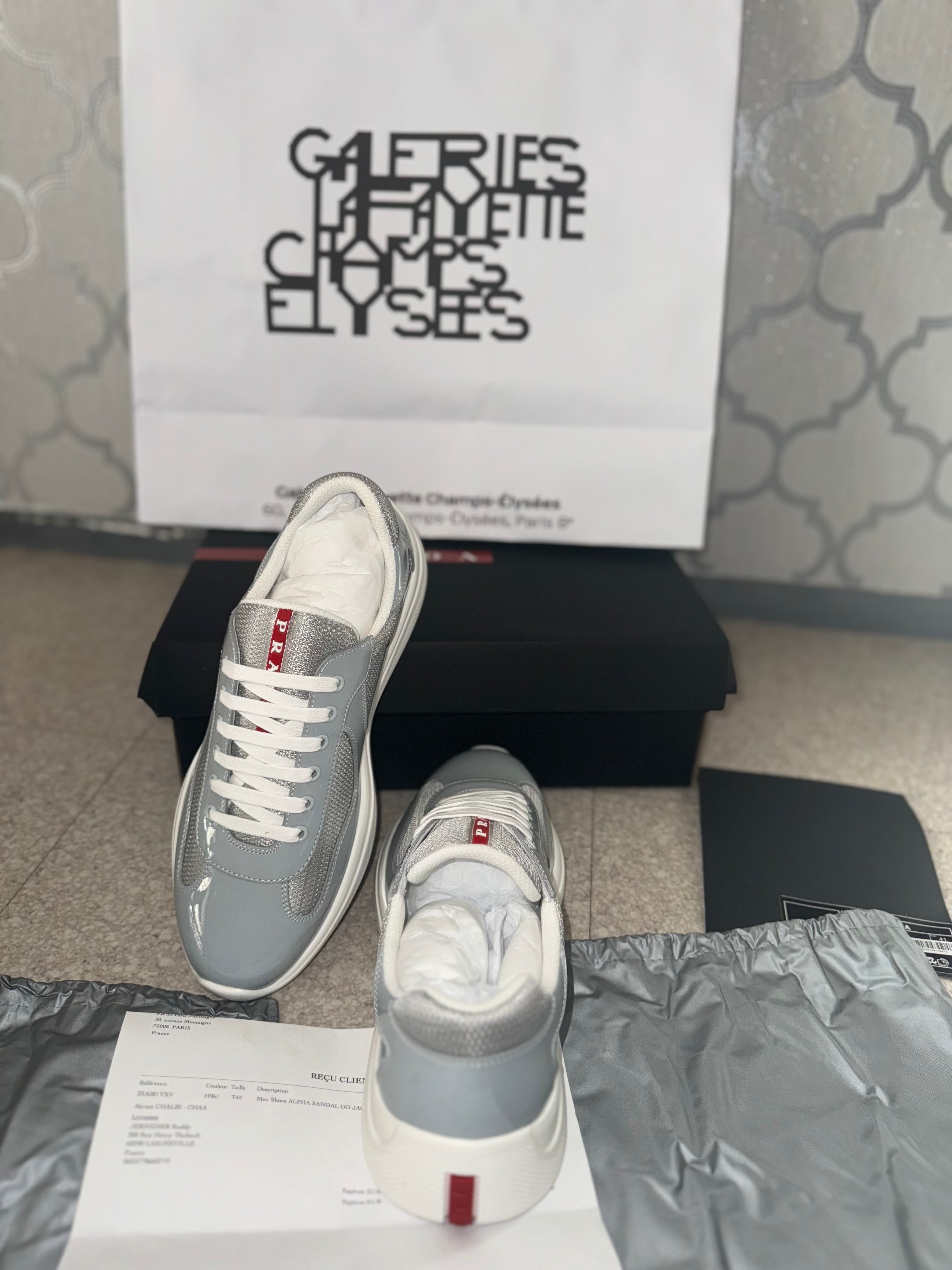 Sneakers Prd America ´ s Cup  tissu bike lisse grey