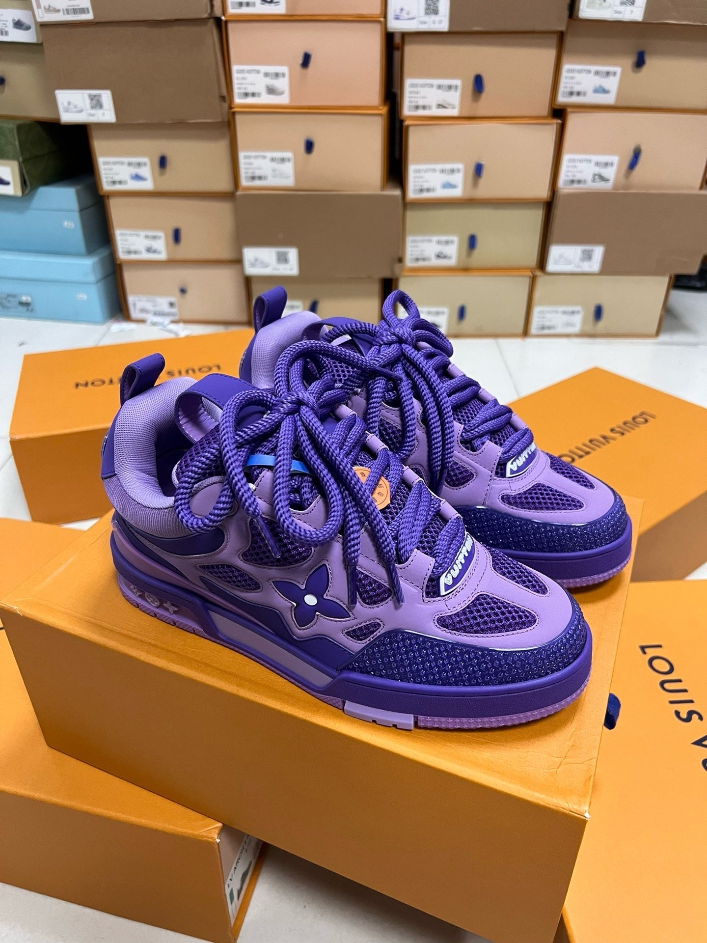 Sneakers  Lv Skate violet 10/10 facture