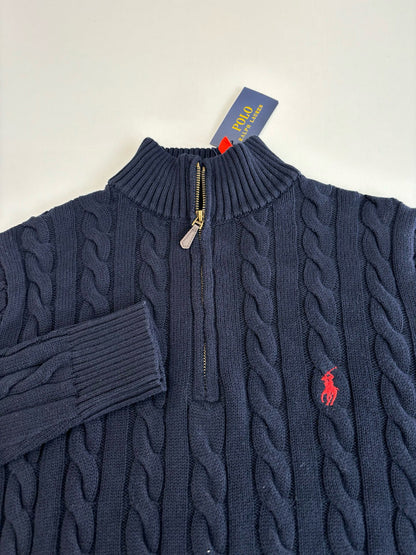 PULL RALPH BLEU  ZIPPÉ