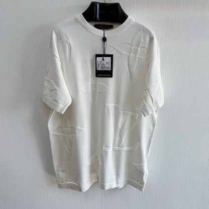 TEE shirt brodé Monogram en coton lv