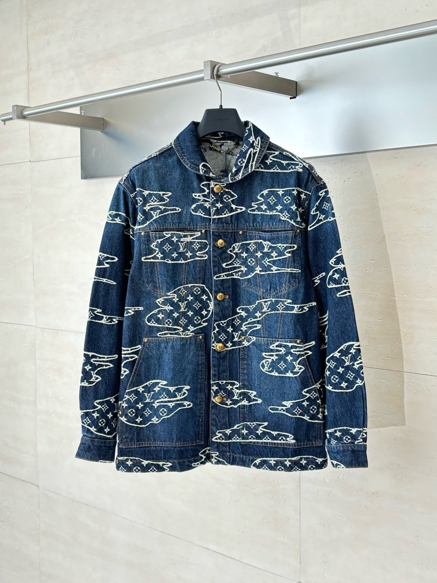 Blouson workwear Monogram en denim Lv