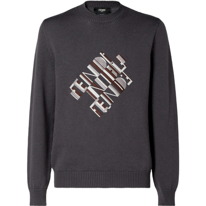 Pull en laine gris FF 10/10