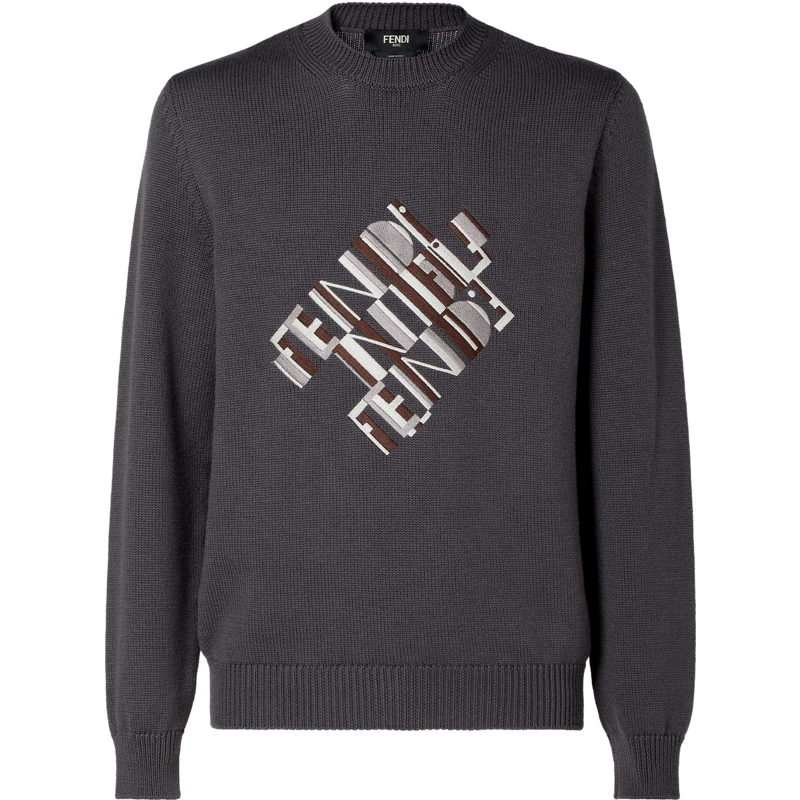 Pull en laine gris FF 10/10
