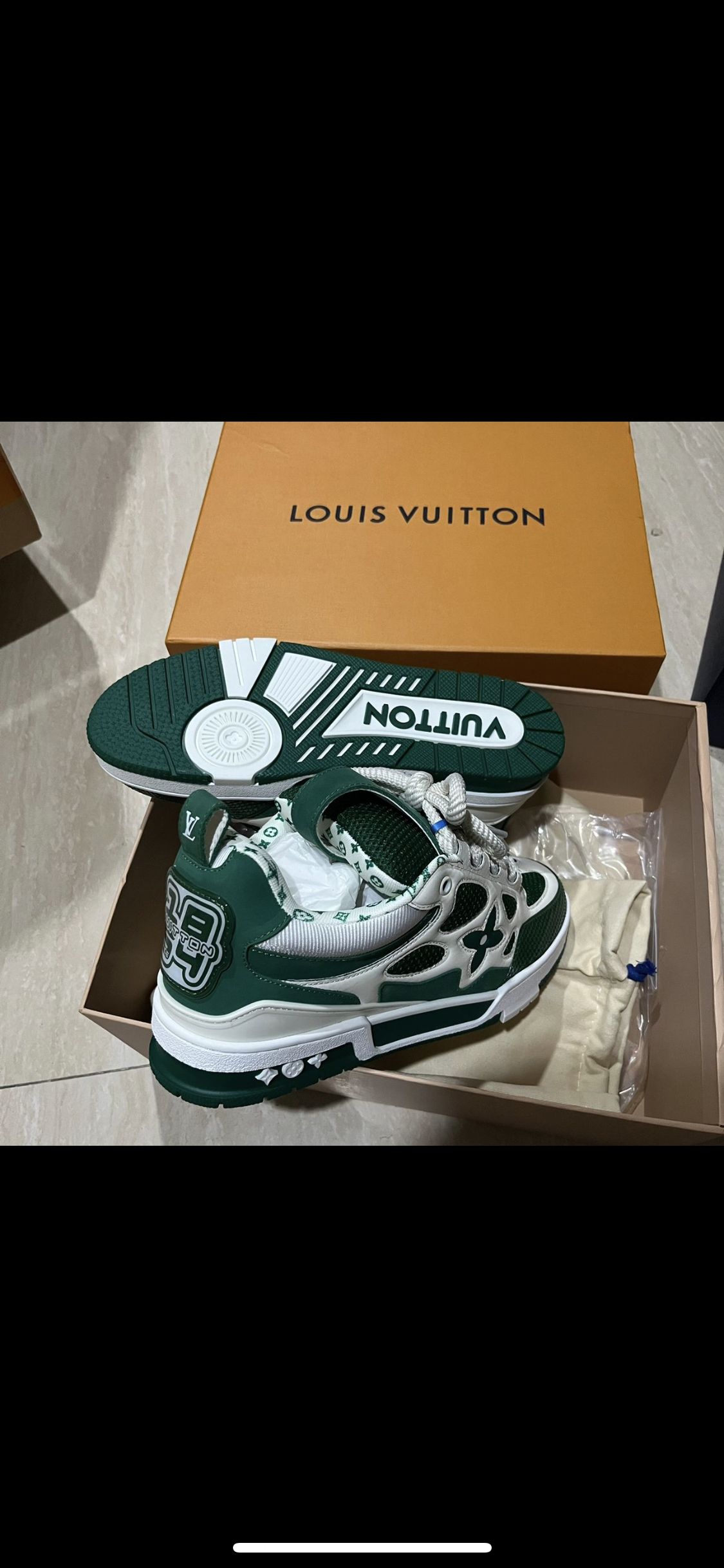 Lv Skate grüne Turnschuhe 10/10 Rechnung