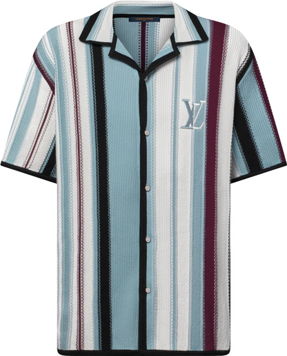 Chemise manches courtes rayée en crochet lv 10/10