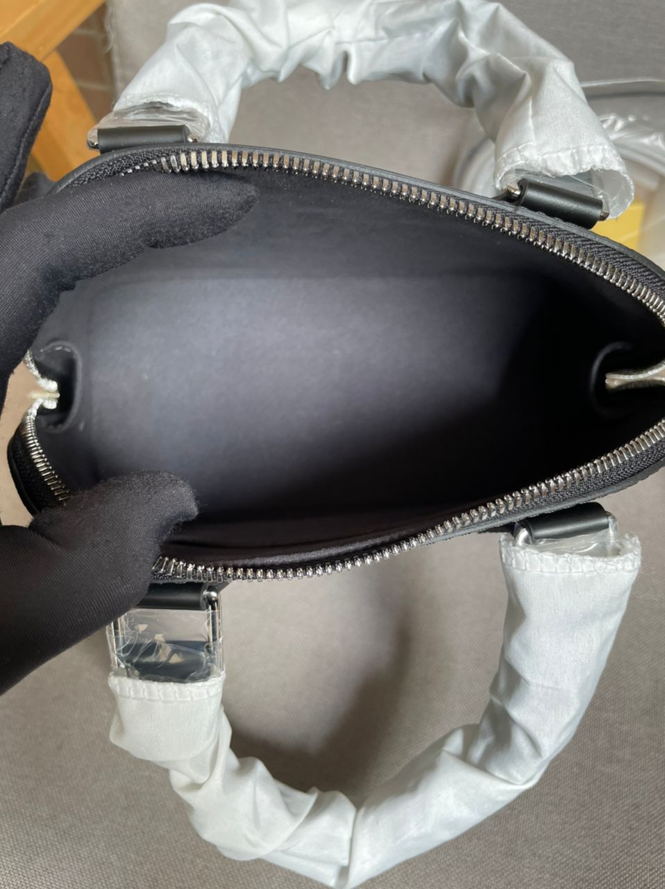 Alma bb cuir épi noir facture