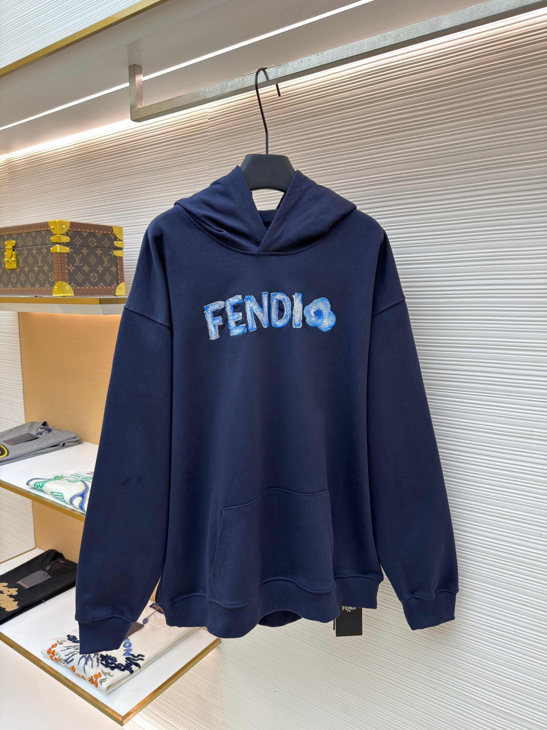 Sweat shirt FF coton Blue