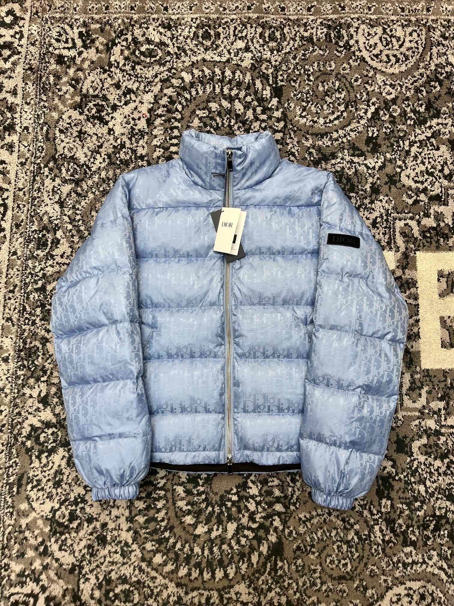 CD oblique sky blue down jacket invoice 2023