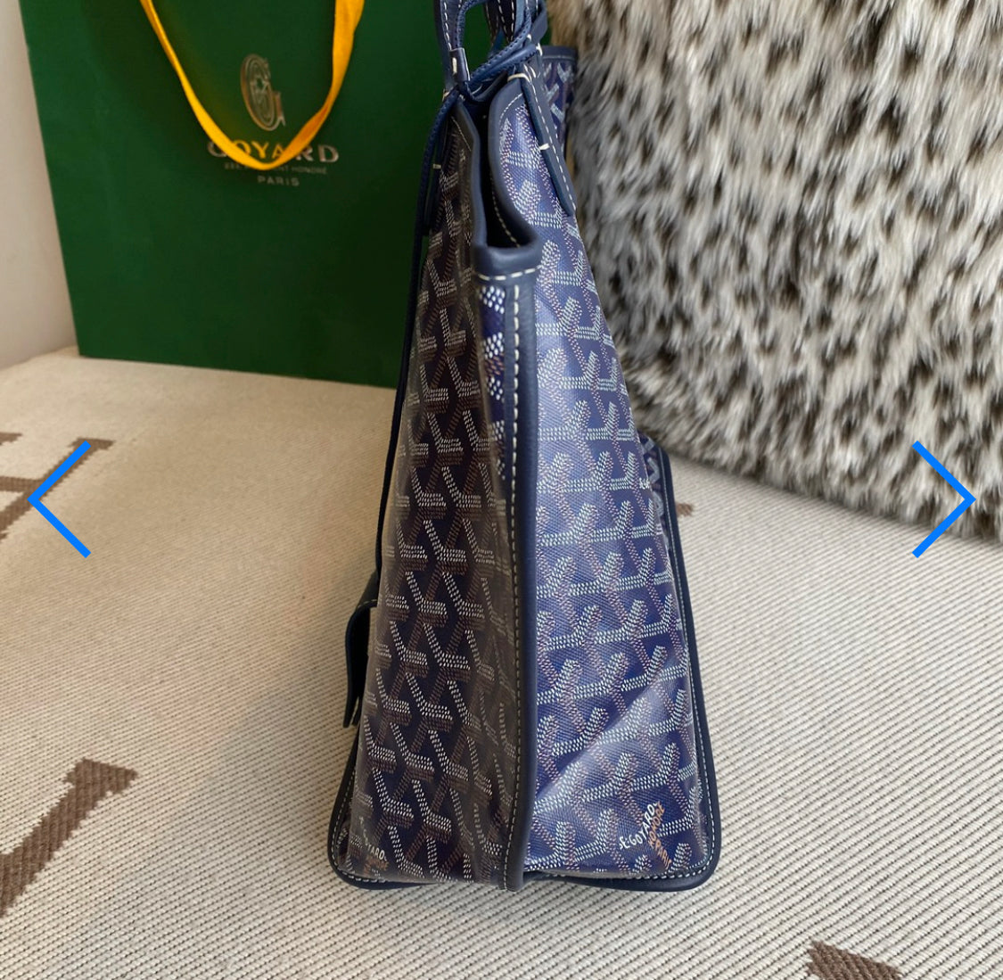 Sac saint louis  blue navy facture