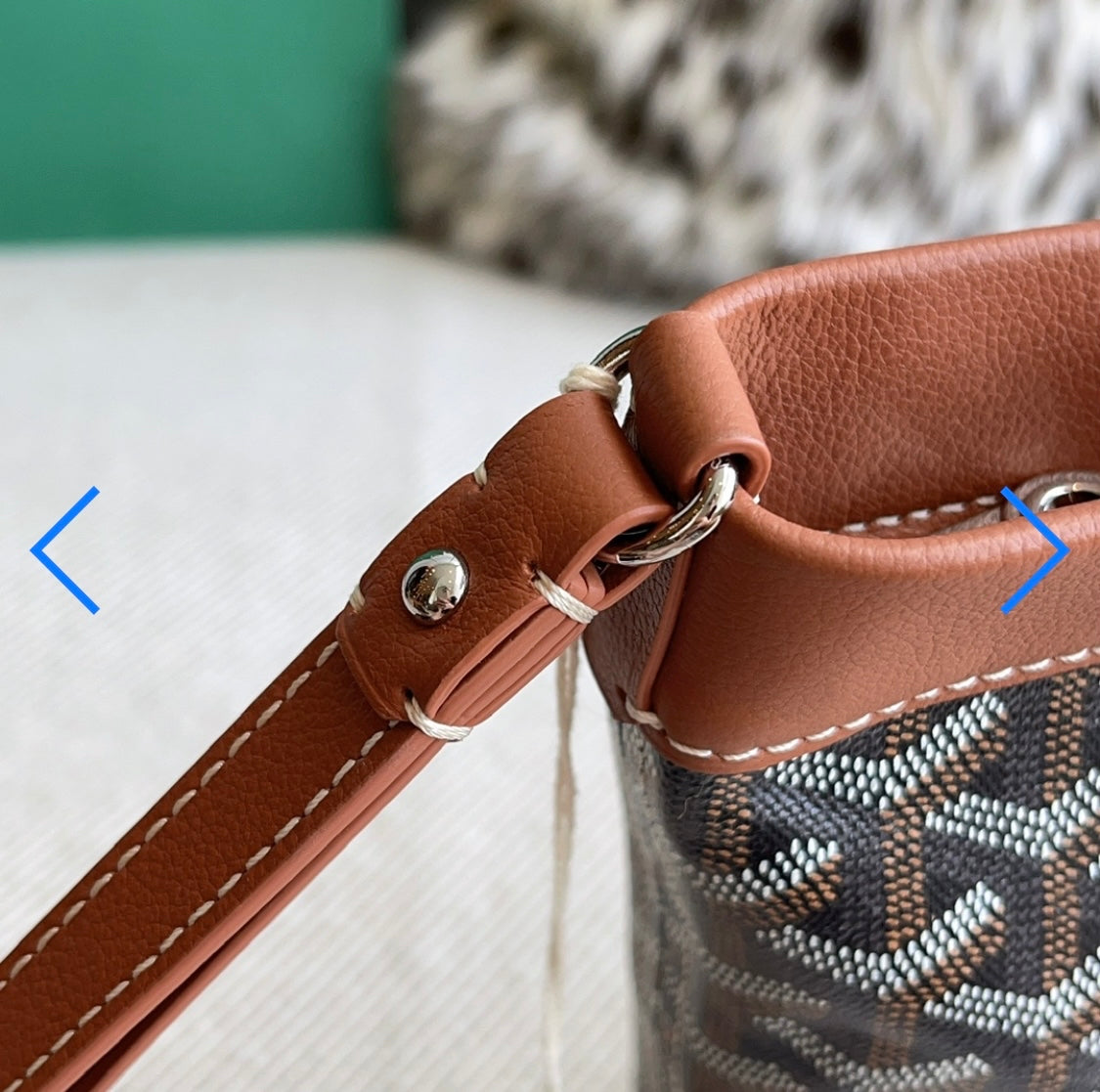 Pochette conti  brown facture