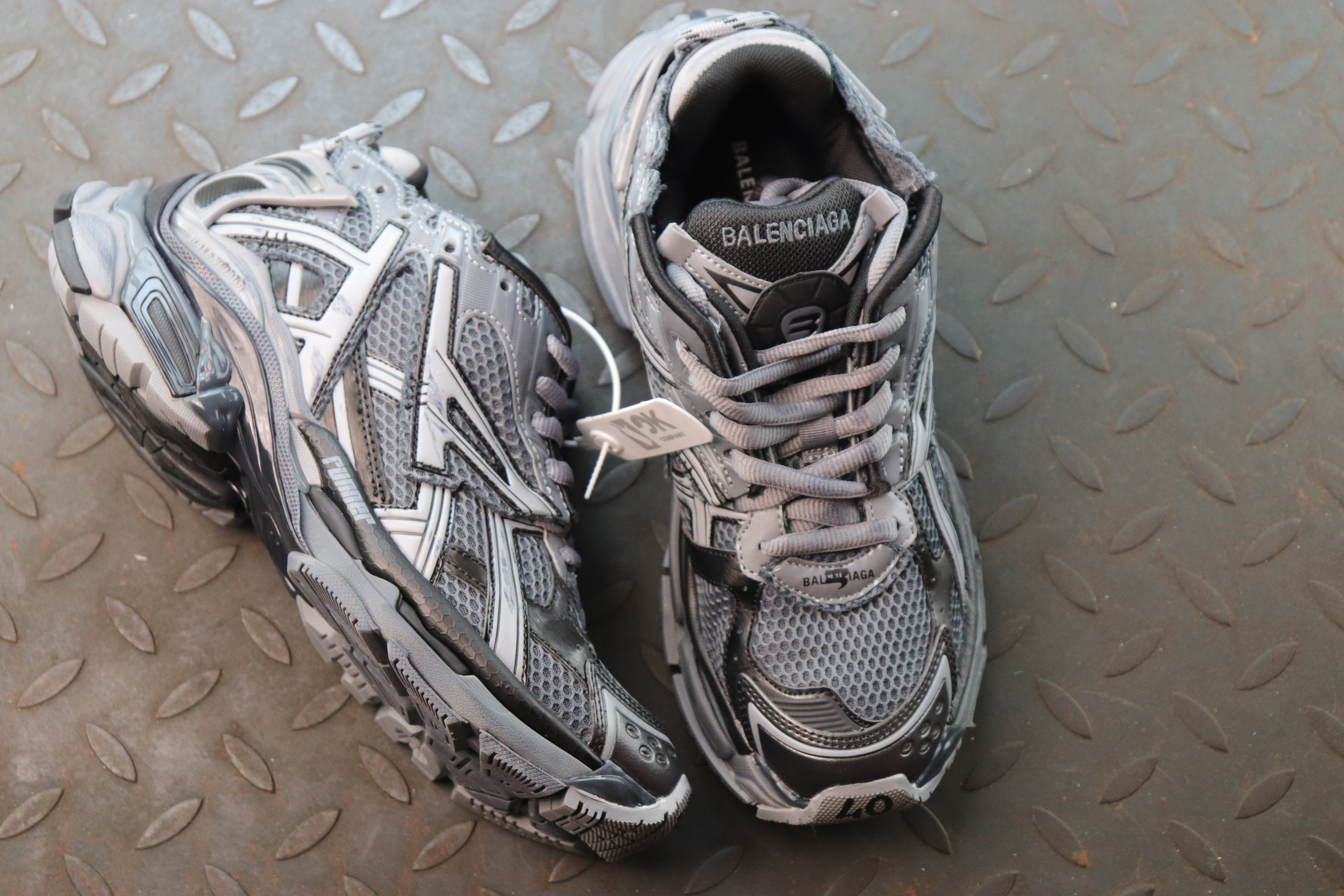 Blncg Runner noir gris facture