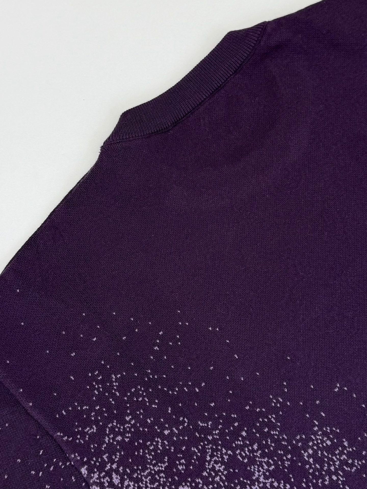 T-shirt Purple lv maille jacquard Monogram