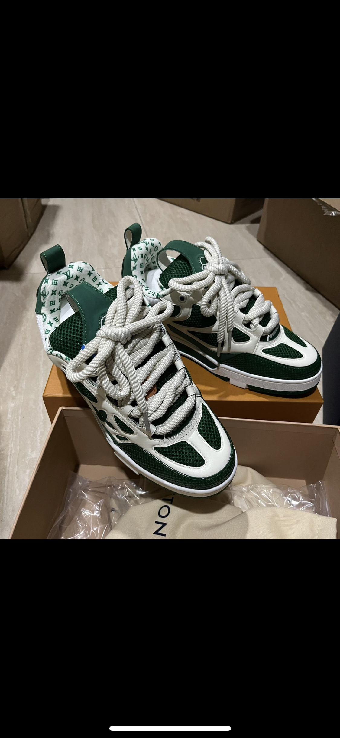 Lv Skate grüne Turnschuhe 10/10 Rechnung